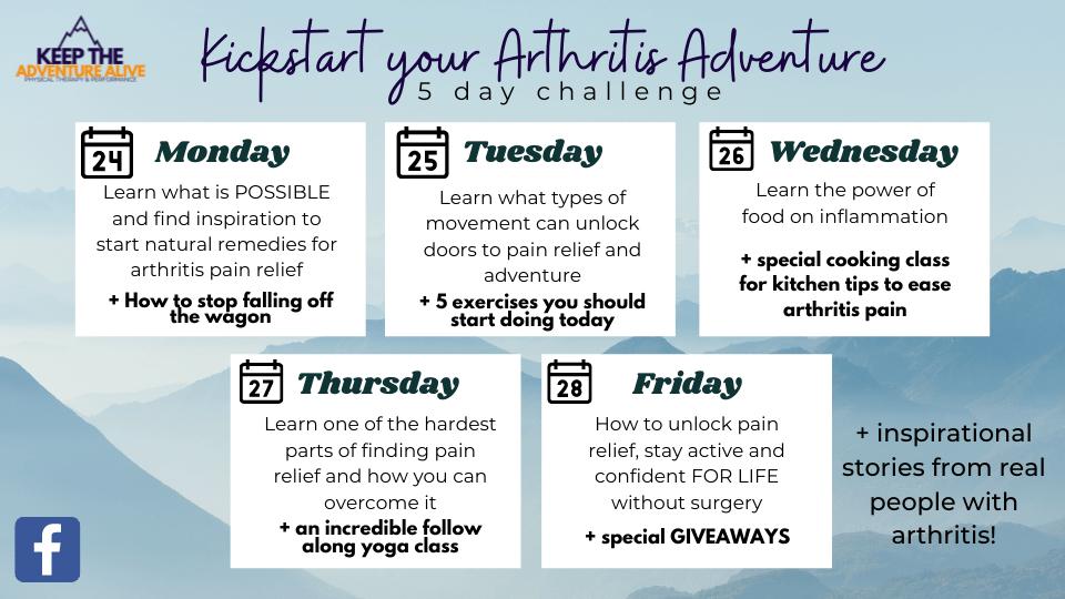 kickstart your arthritis adventure